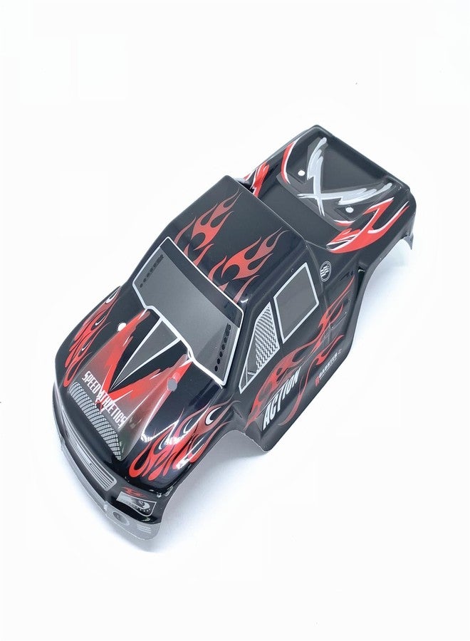 KingVal Replacement RC Car Shell Cover Case RC Spare Parts Compatible with Wltoys 1/18 A979 RC Car (Red-Black) - Image 1